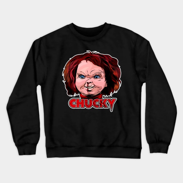 Classic Chucky! Crewneck Sweatshirt by pentoolarts